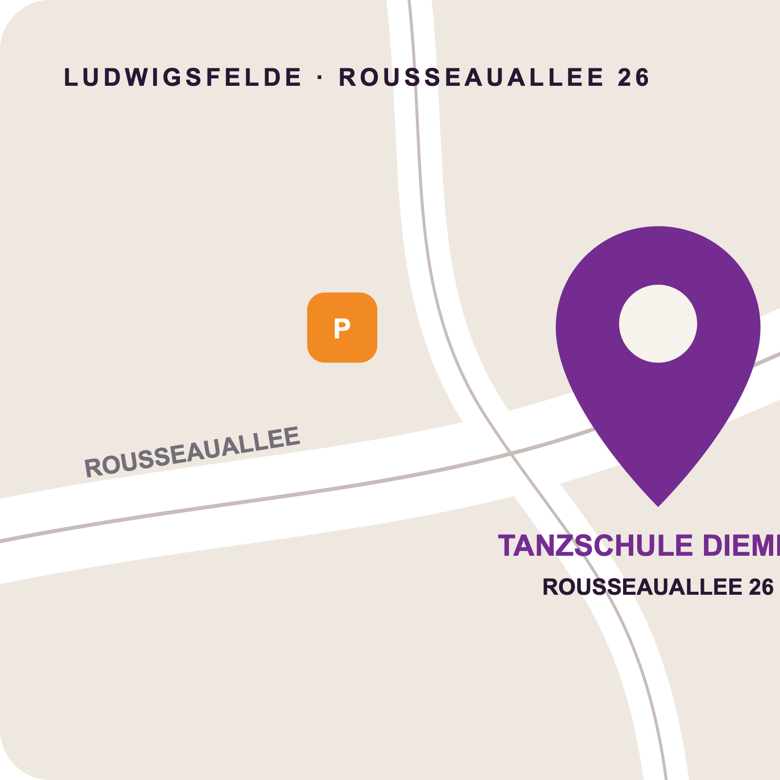 Lageplan Tanzschule Diemke Ludwigsfelde